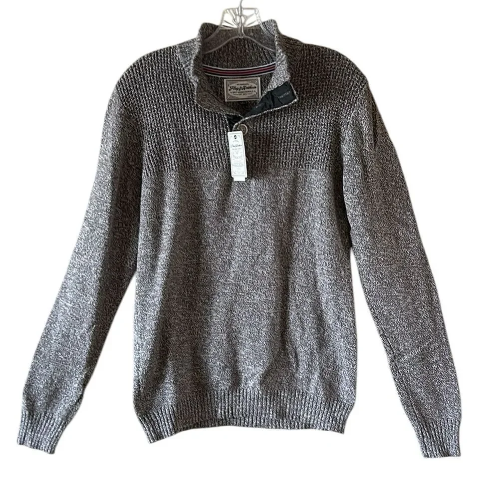 NEW Flag & Anthem Mens Brown Sweater